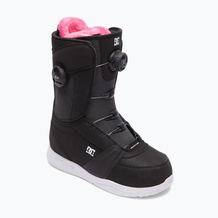 Women's snowboard boots DC Lotus black/black/white 10