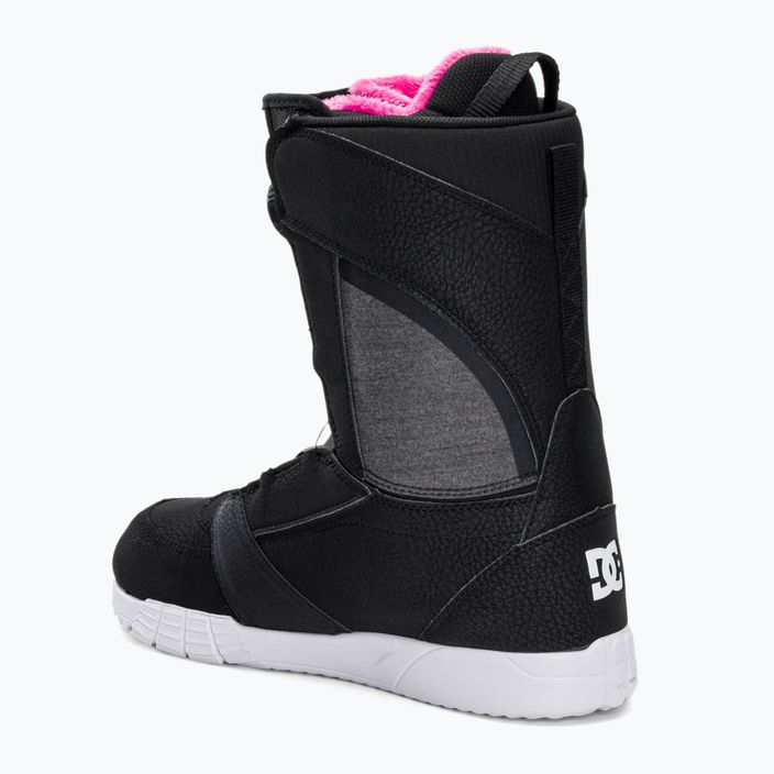 Women's snowboard boots DC Lotus black/black/white 2