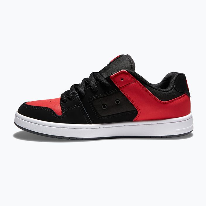 DC Manteca 4 black/athletic red men's shoes 9