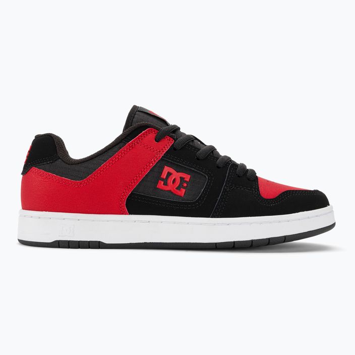 DC Manteca 4 black/athletic red men's shoes 2