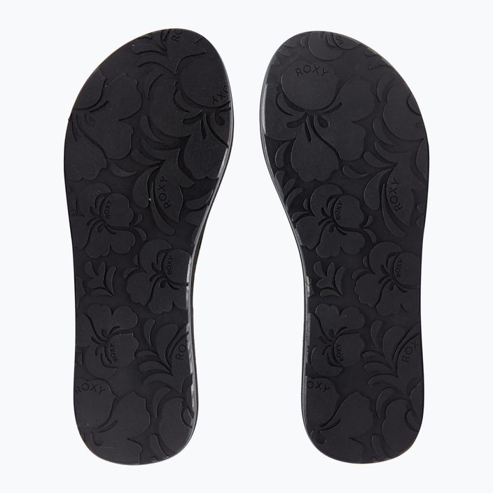Women's flip flops ROXY Paia IV 2021 black print 13
