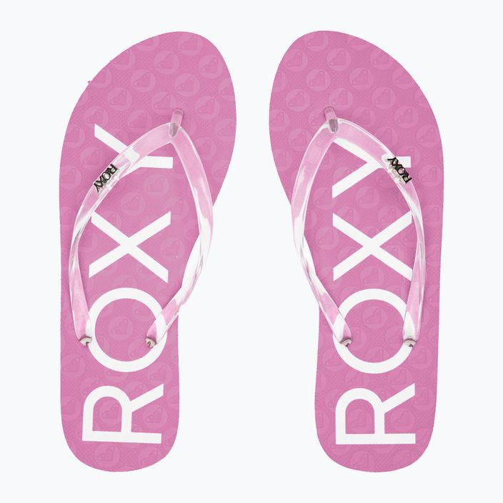 Women's flip flops ROXY Viva Jelly 2021 sheer lilac 11