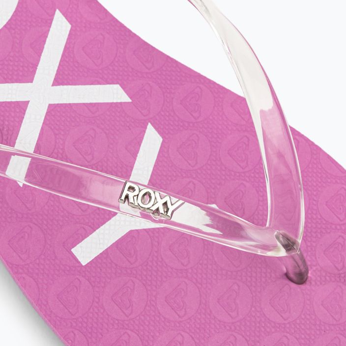 Women's flip flops ROXY Viva Jelly 2021 sheer lilac 7