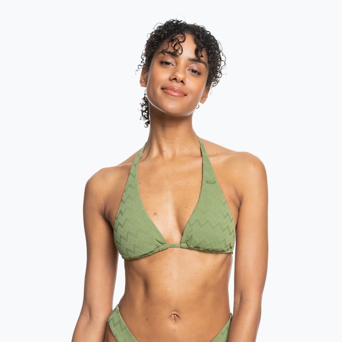 Swimsuit top ROXY Current Coolness Elongated Triangle 2021 loden green 4