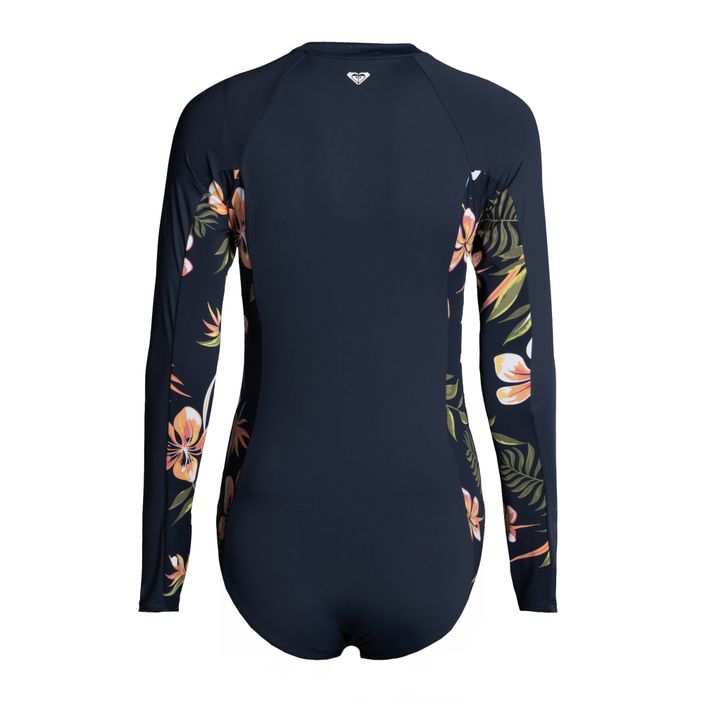 Ladies' one-piece swimsuit ROXY Into The Sun Onesie 2021 mood indigo tropical depht 2