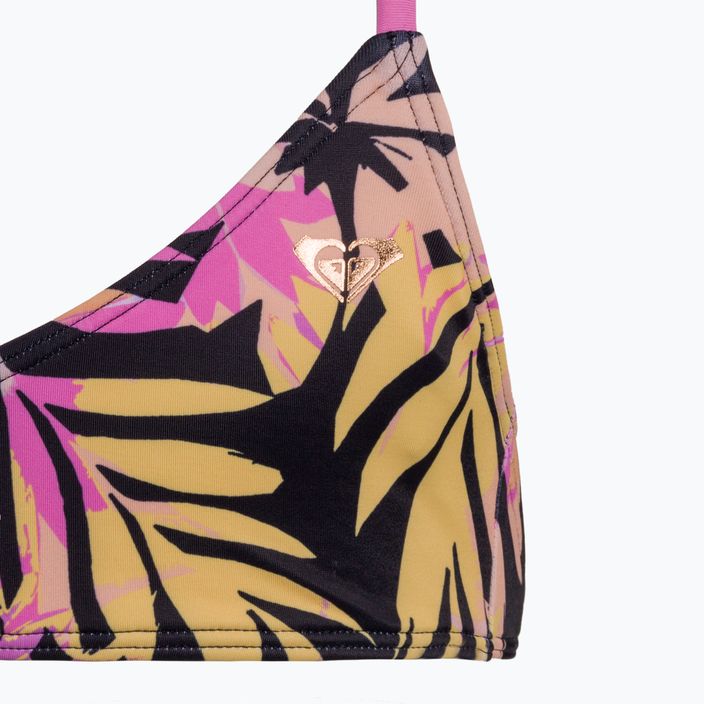 Children's two-piece swimsuit ROXY Active Joy Basic Triangle Set 2021 anthracite zebra jungle girl 3