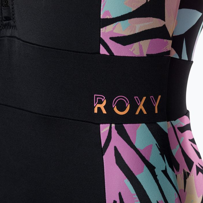 Ladies' one-piece swimsuit ROXY Active Onesie 2021 anthracite zebra jungle 3