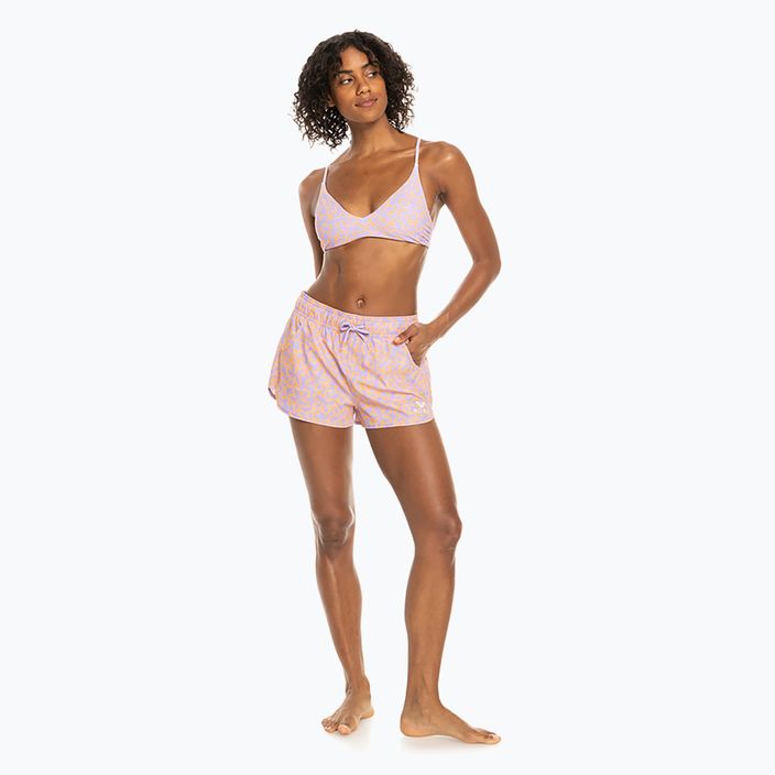 Women's swim shorts ROXY Wave Printed 2" 2021 mock orange hawaiianheat 2