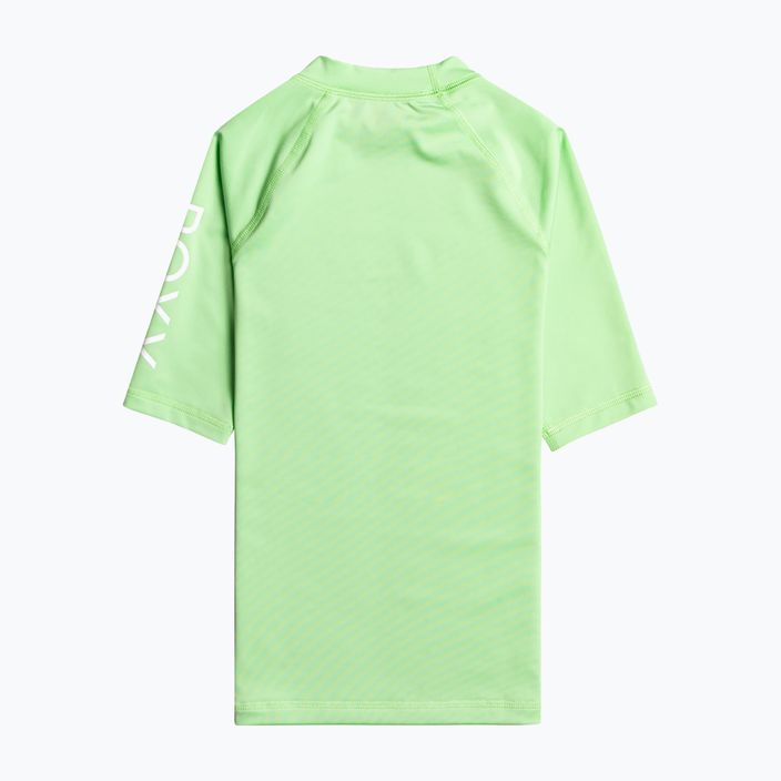 Children's swimming T-shirt ROXY Wholehearted 2021 pistachio green 2