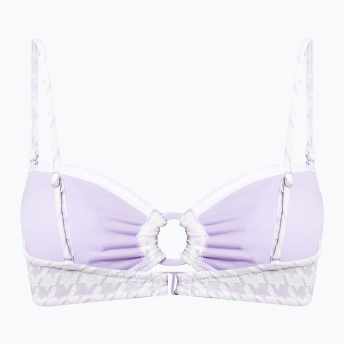 Swimsuit top ROXY Check It Bandeau 2021 purple rose 2
