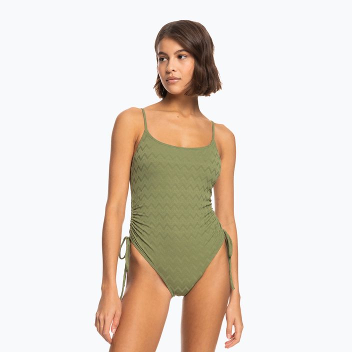 Ladies' one-piece swimsuit ROXY Current Coolness 2021 loden green 4