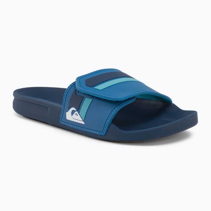 Men's flip-flops Quiksilver Rivi Slide Adjust blue/blue/green