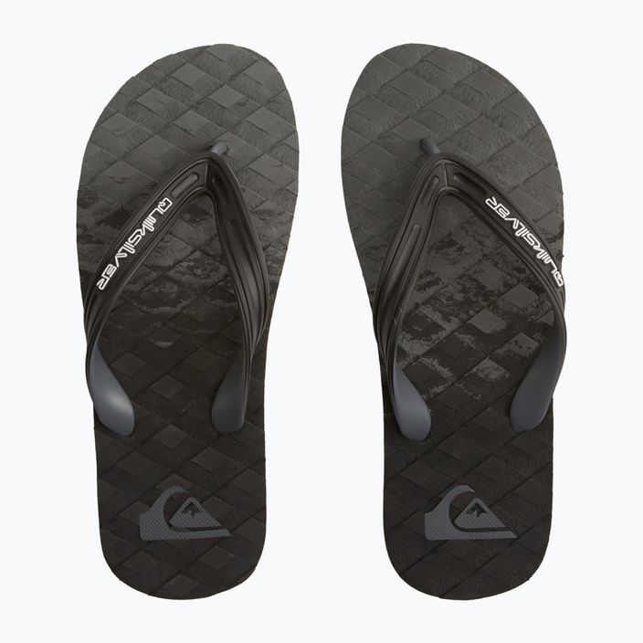 Men's Quiksilver Oahuey grey flip flops AQYL101313 12