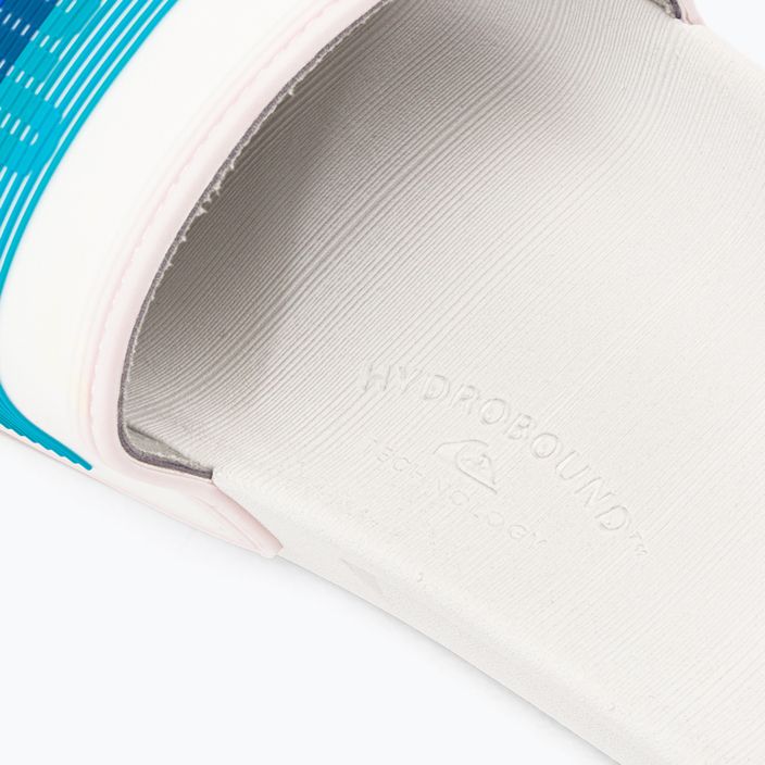 Men's flip-flops Quiksilver Rivi Wordmark Slide white/blue/blue 8