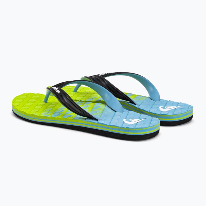 Men's Quiksilver Oahuey green flip flops AQYL101313 3