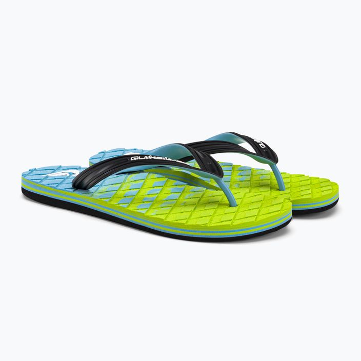 Men's Quiksilver Oahuey green flip flops AQYL101313 4