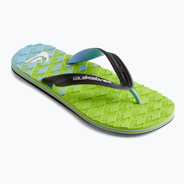 Men's Quiksilver Oahuey green flip flops AQYL101313 9