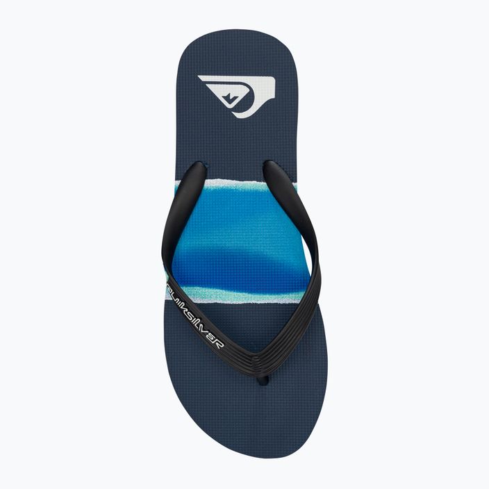 Men's Quiksilver Molokai Airbrushed flip flops blue AQYL101317 6