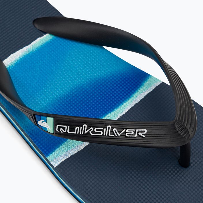 Men's Quiksilver Molokai Airbrushed flip flops blue AQYL101317 7
