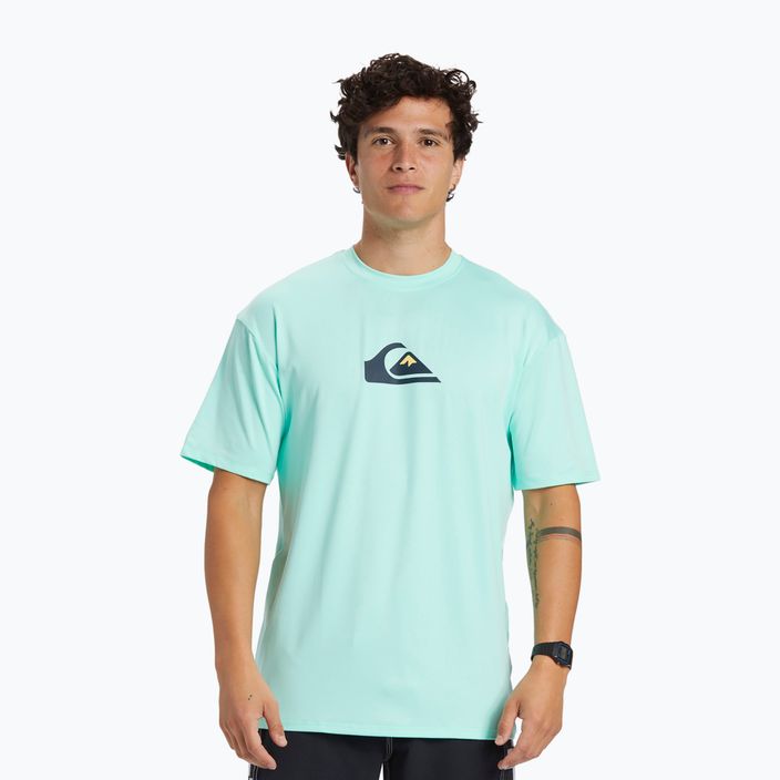 Quiksilver men's Solid Streak beach glass swim shirt 3