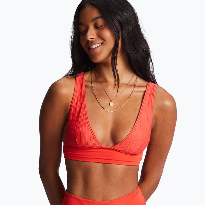 Swimsuit top Billabong Lined Up Remi Plunge bright poppy 4