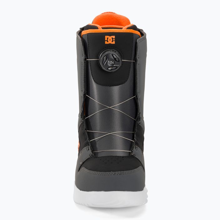 Men's DC Phase Boa grey/black/orange snowboard boots 3