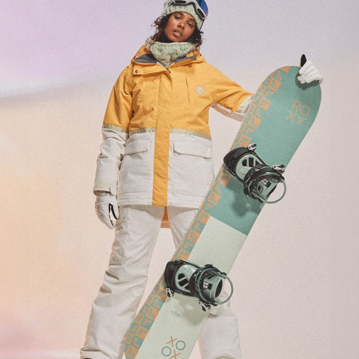Women's snowboard jacket ROXY Ritual sunset gold 13