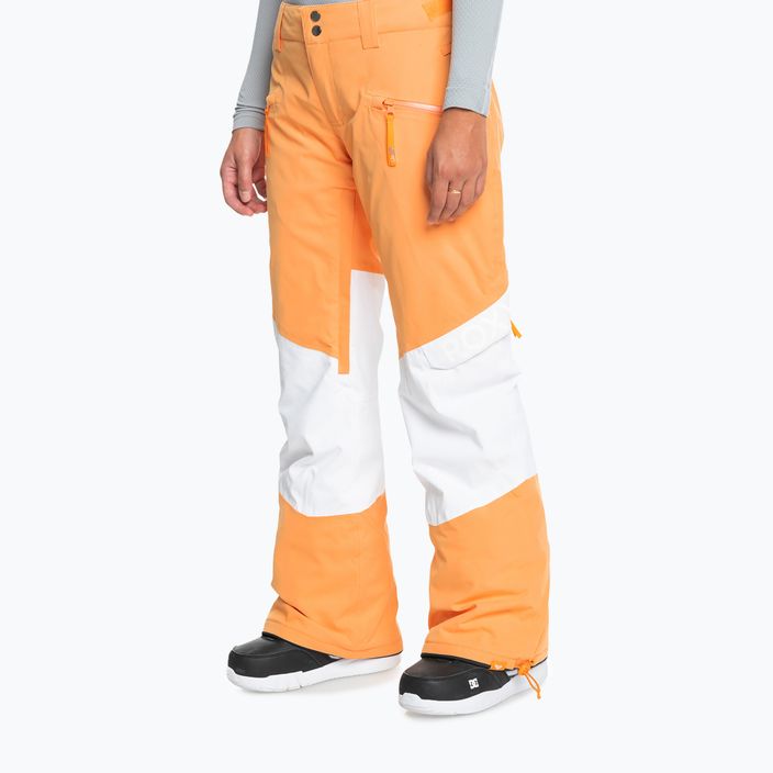 Women's snowboard trousers ROXY Chloe Kim Woodrose mock orange 2