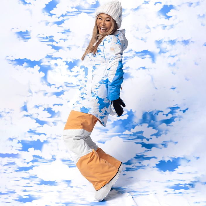 Women's snowboard trousers ROXY Chloe Kim Woodrose mock orange 11