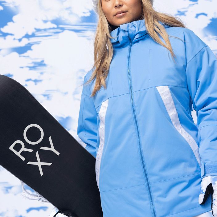 Women's snowboard jacket ROXY Chloe Kim azure blue 4