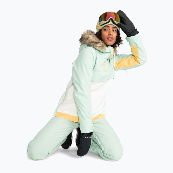 Women's snowboard jacket ROXY Shelter cameo green 9