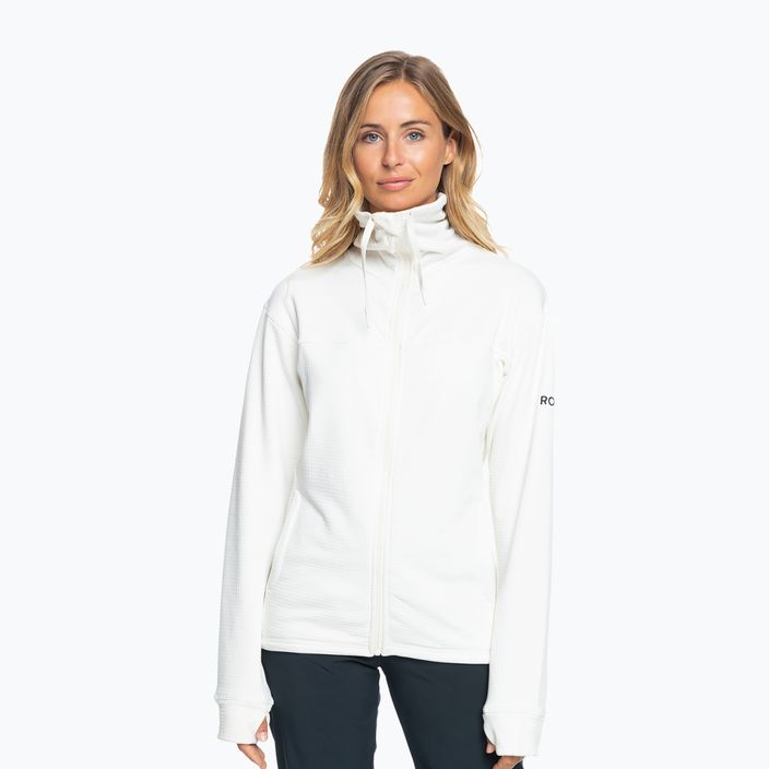 Women's ROXY Vertere Full Zip sweatshirt egret