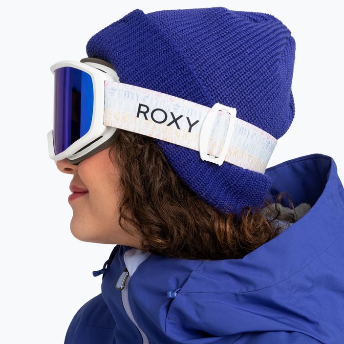 Women's snowboard goggles ROXY Izzy sapin white/blue ml 10
