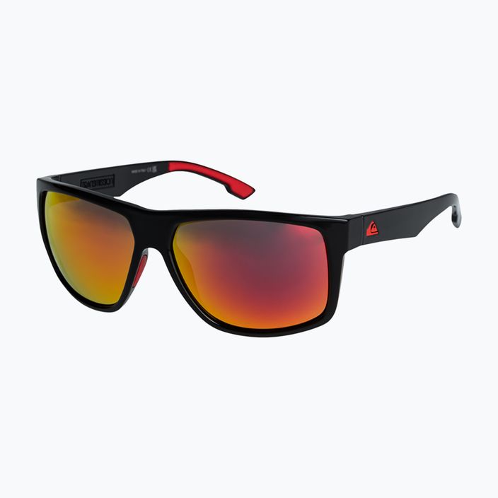 Quiksilver men's Transmission black ml red sunglasses