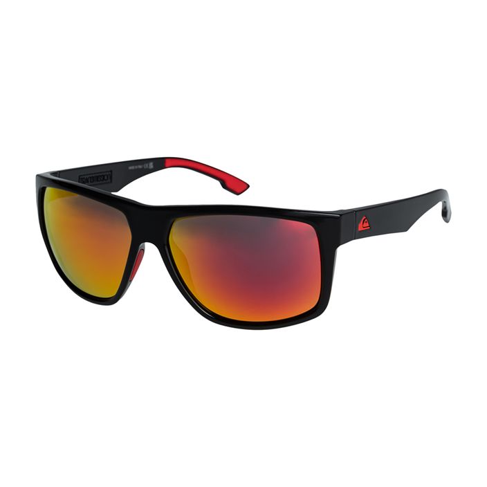 Quiksilver men's Transmission black ml red sunglasses 2