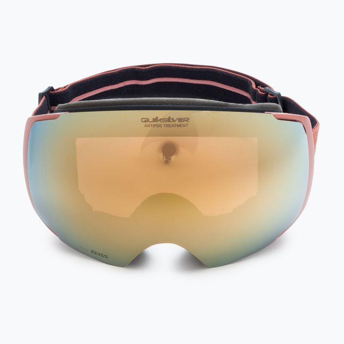 Quiksilver Greenwood S3 black redwood / clux gold mi snowboard goggles 3