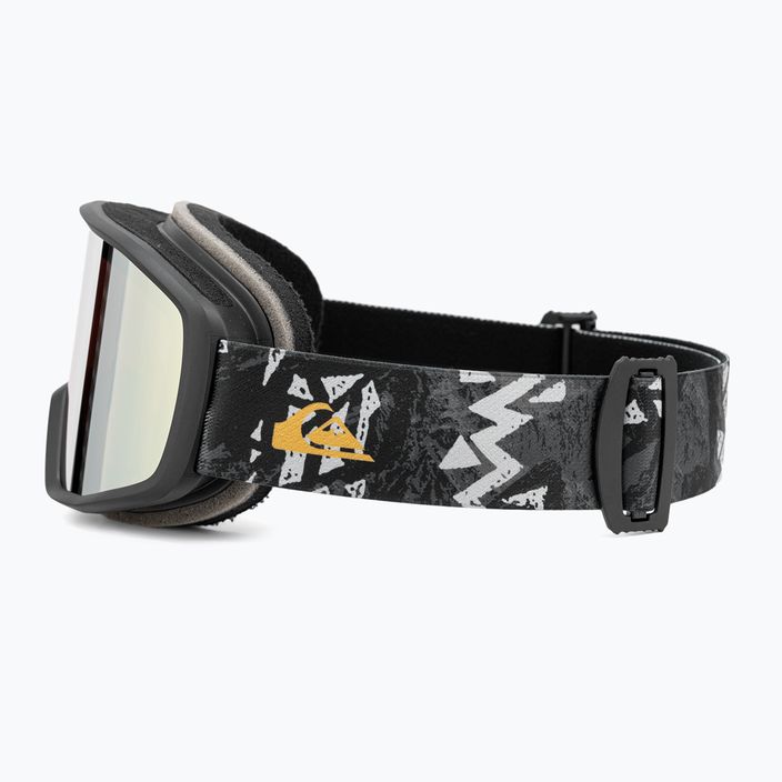 Quiksilver Harper jagged peak black/gold snowboard goggles 4