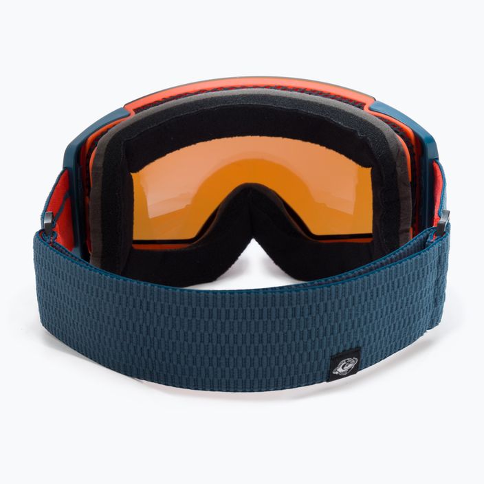 Quiksilver Greenwood S3 majolica blue / clux red mi snowboard goggles 2