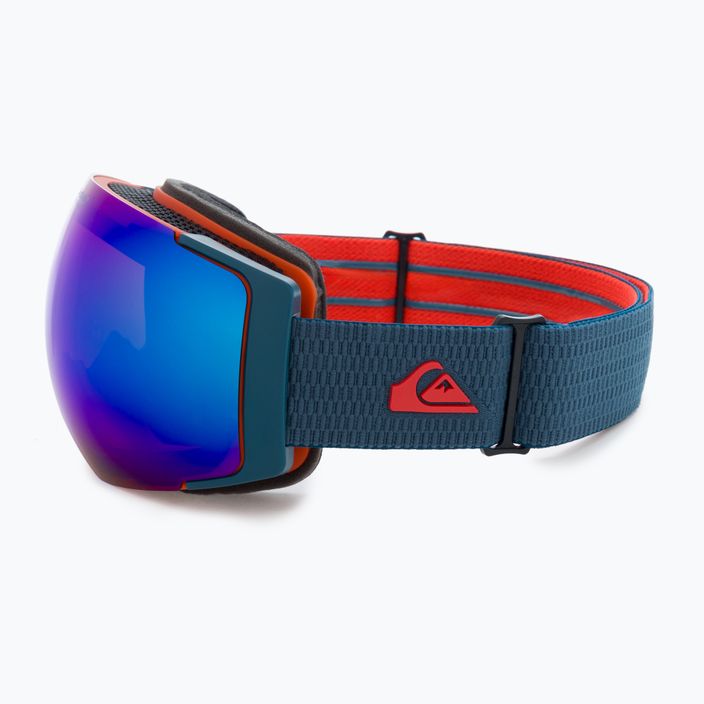 Quiksilver Greenwood S3 majolica blue / clux red mi snowboard goggles 4