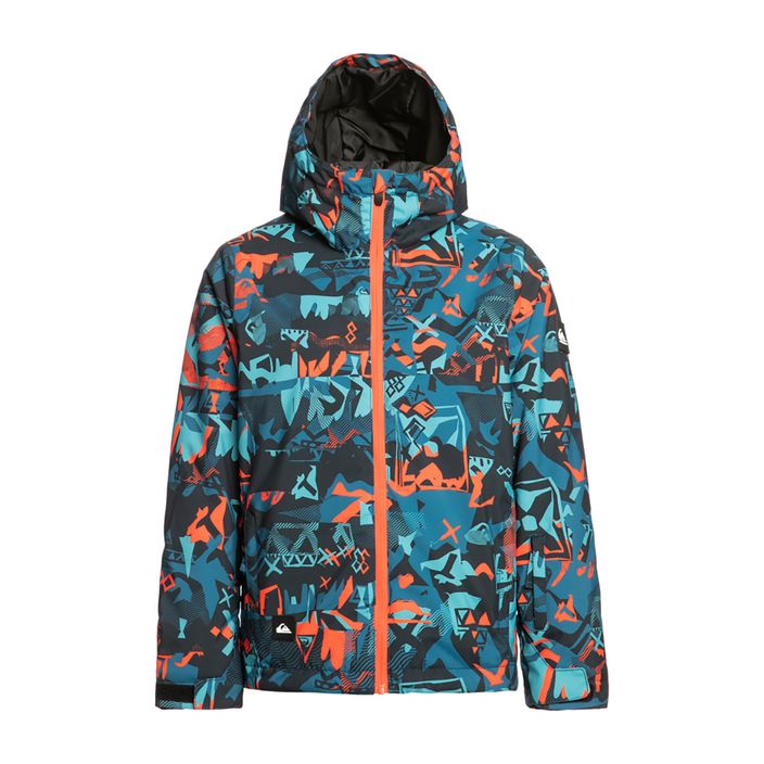 Quiksilver Mission Printed Youth building moutains grenadine children's snowboard jacket 2