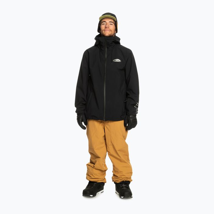 Men's Quiksilver High In The Hood snowboard jacket true black 11
