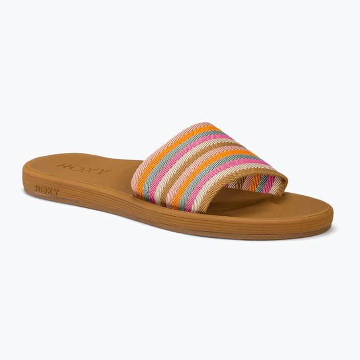 ROXY Beachie Breeze women's flip-flops tan/crazy pink