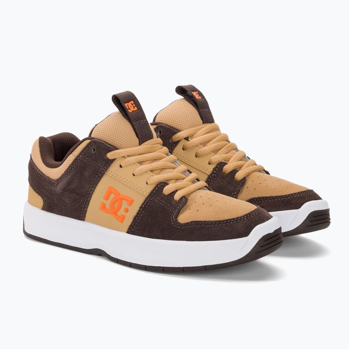 DC Lynx Zero S brown/brown/orange men's shoes 4