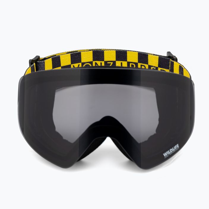 VonZipper Encore black satin/wildlife blackout snowboard goggles 2
