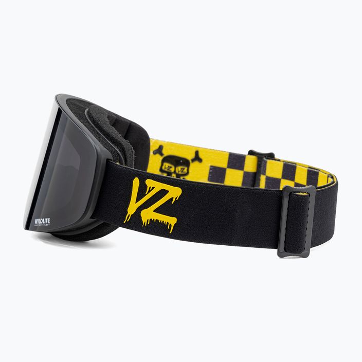 VonZipper Encore black satin/wildlife blackout snowboard goggles 4