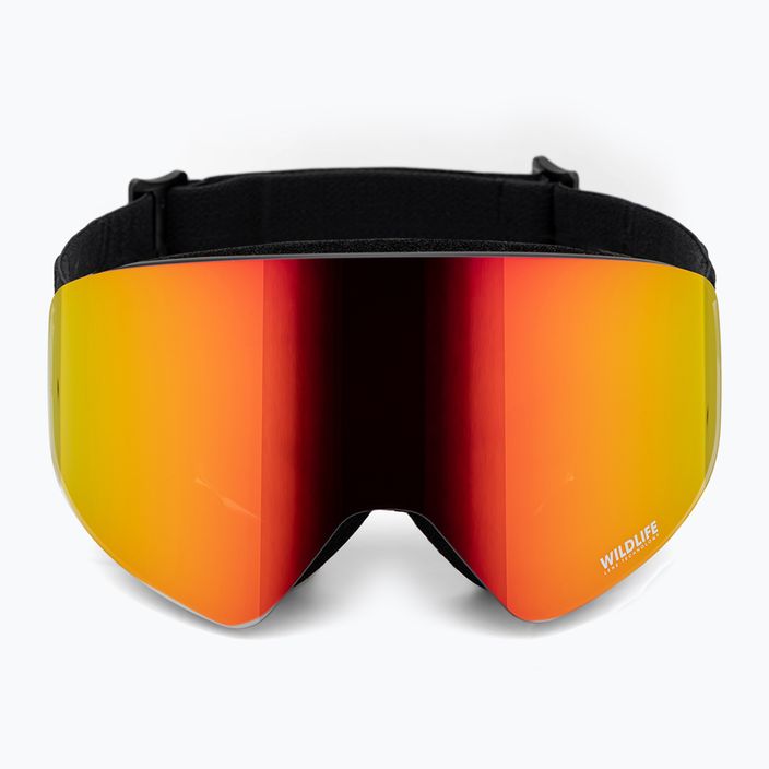 VonZipper Encore black satin/wildlife fire chrome snowboard goggles 2