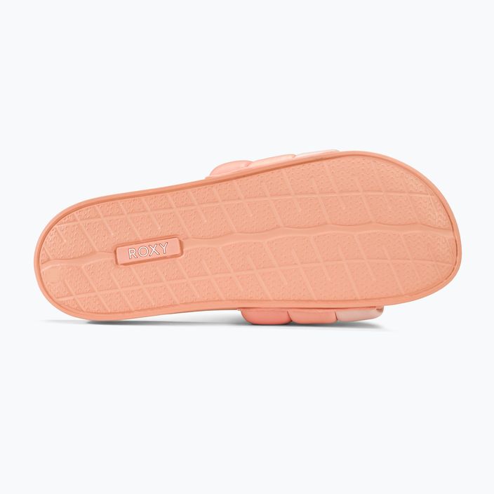 ROXY Puff It peaches women's slides 4