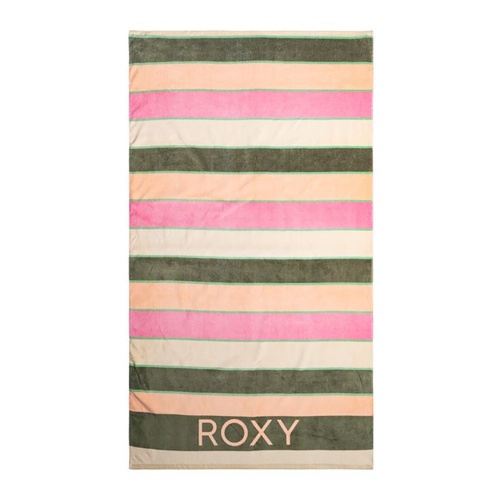 ROXY Cold Water Printed towel agave green very vista stripe 2