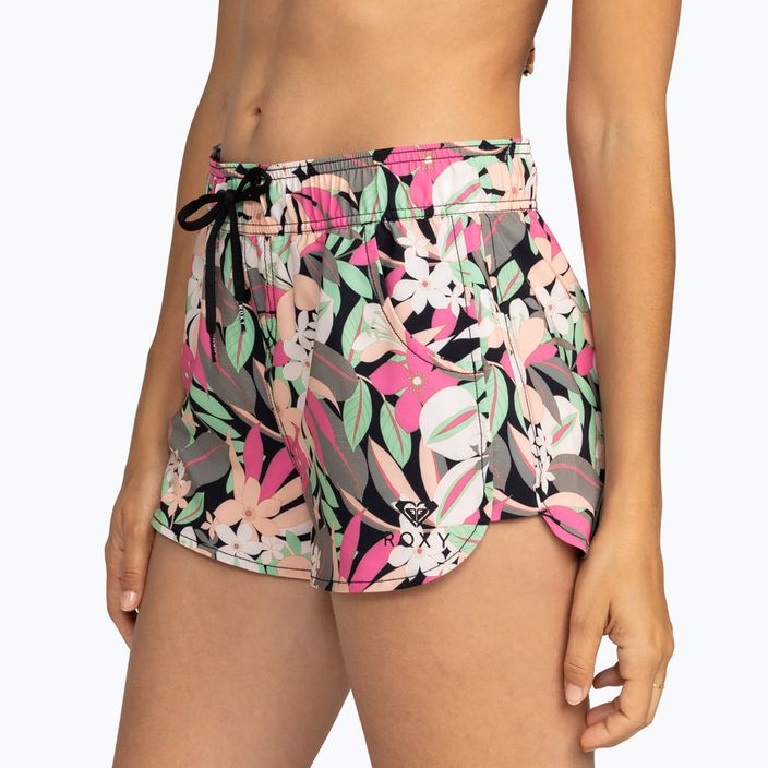 Women's swim shorts ROXY Wave Printed 2 anthracite palm song s 10