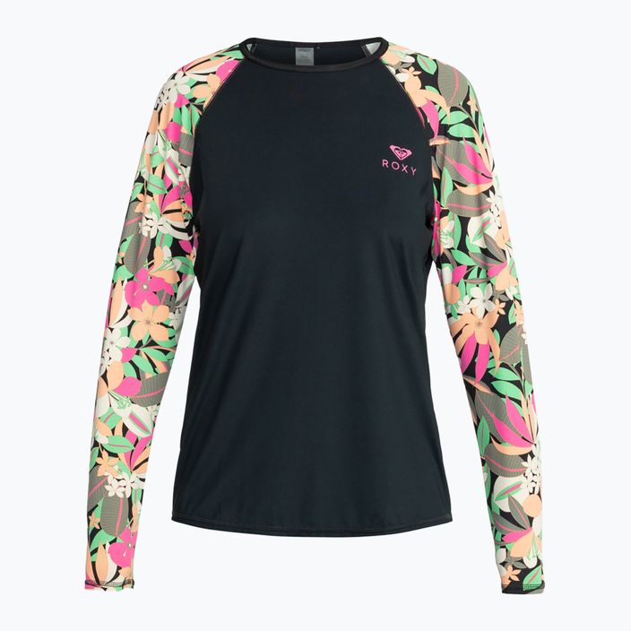 Women's swimming longsleeve ROXY Lycra Printed anthracite palm song s 6